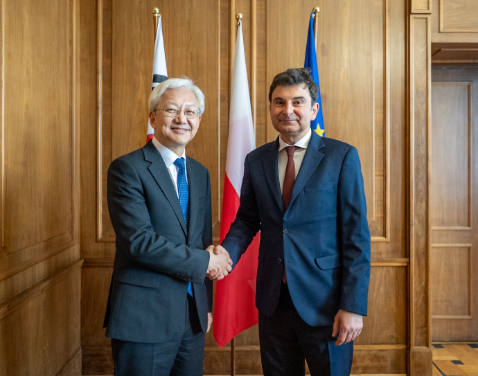 Ambasador Republiki Korei z Wojewodą Śląskim.