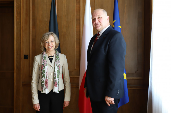 Spotkanie wicewojewody Jana Chąszcza z Konsul Generalną Niemiec /fot. A. Karendał/